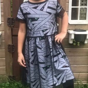 Halloween Mummy Girls-Kids Dress